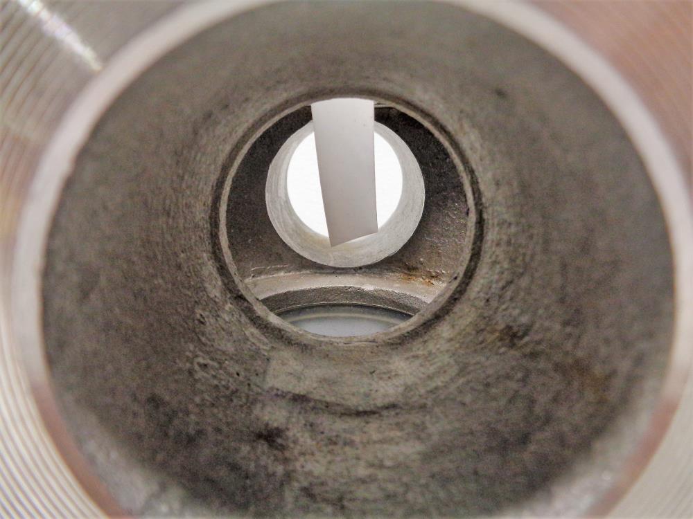 Jacoby Tarbox 2" Flanged Sight Glass Valve, Stainless, #910-FA